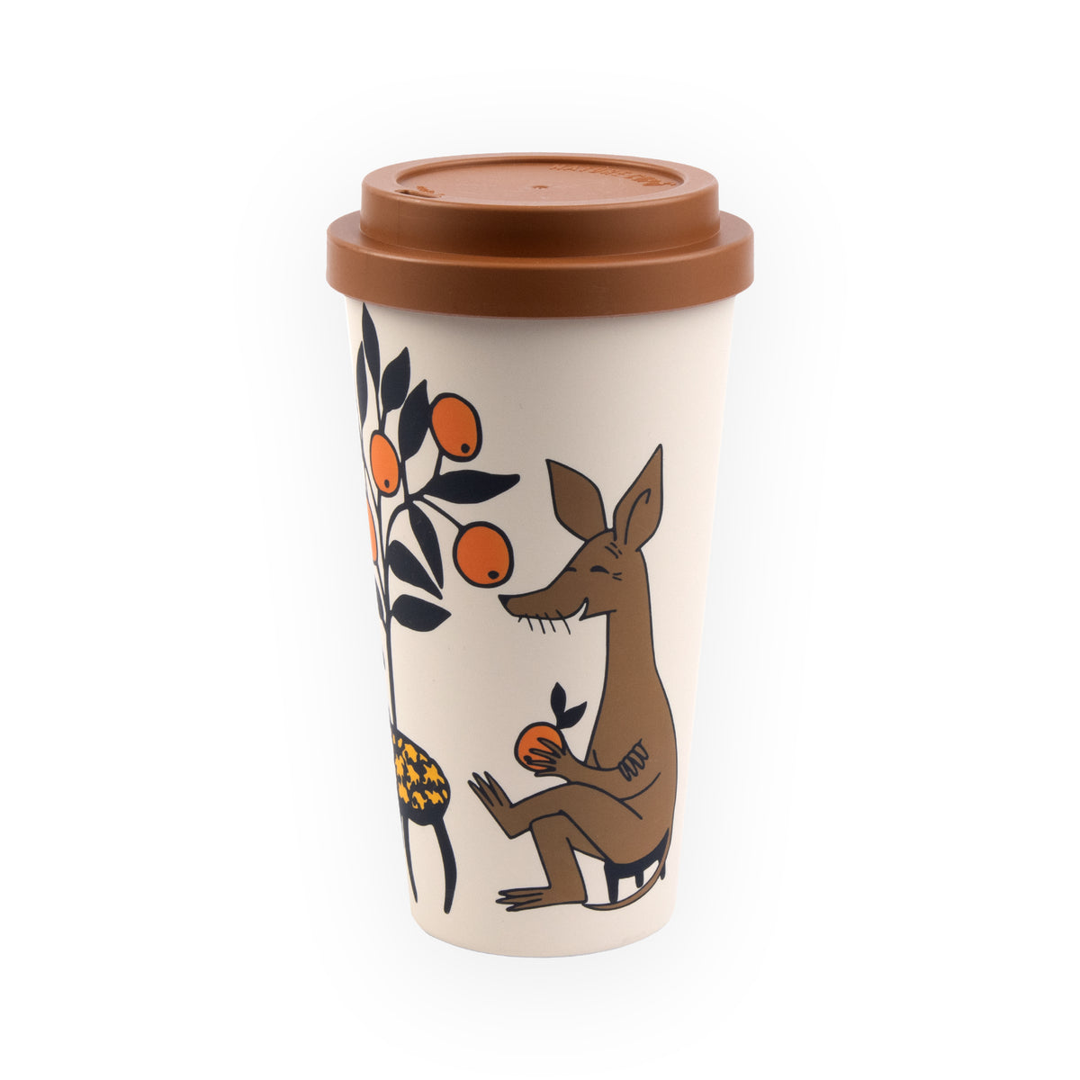 Take-away Moomin Mug: Sniff’s Oranges, Beige (0.45 L)