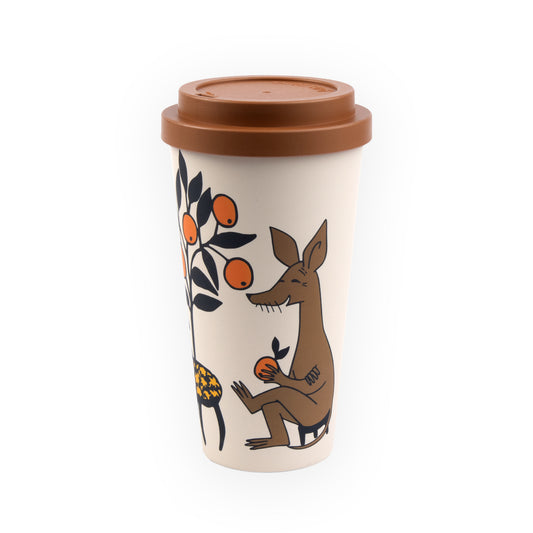 Take-away Muminmugg: Sniffs apelsiner, Beige (0,45 l)