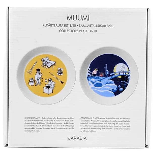 Muumi keräilylautaset: 8/10 Talviyö ja Toimisto (2022)