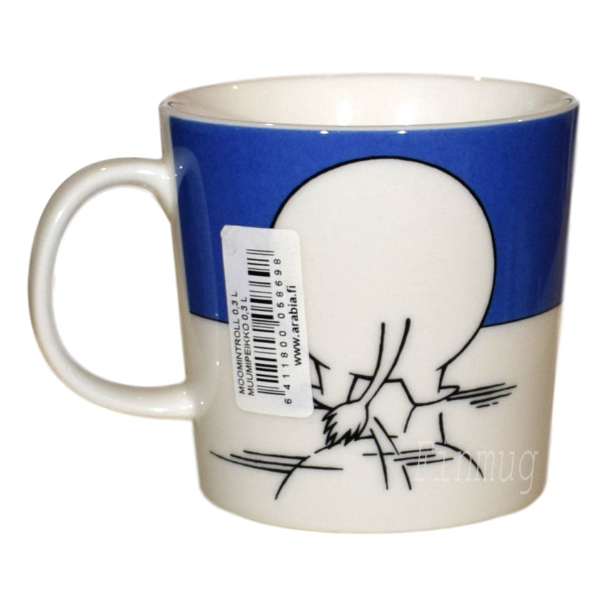 Moomin Mug: Moomintroll on Ice, Blue (1999-2012)